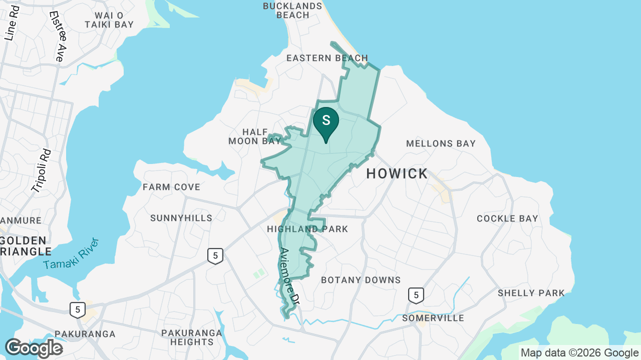 Macleans Primary School static school zone map