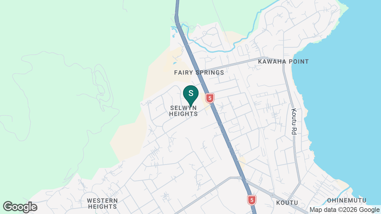 Rotorua Specialist School - Te Kura Pūkenga o Rotorua static school zone map