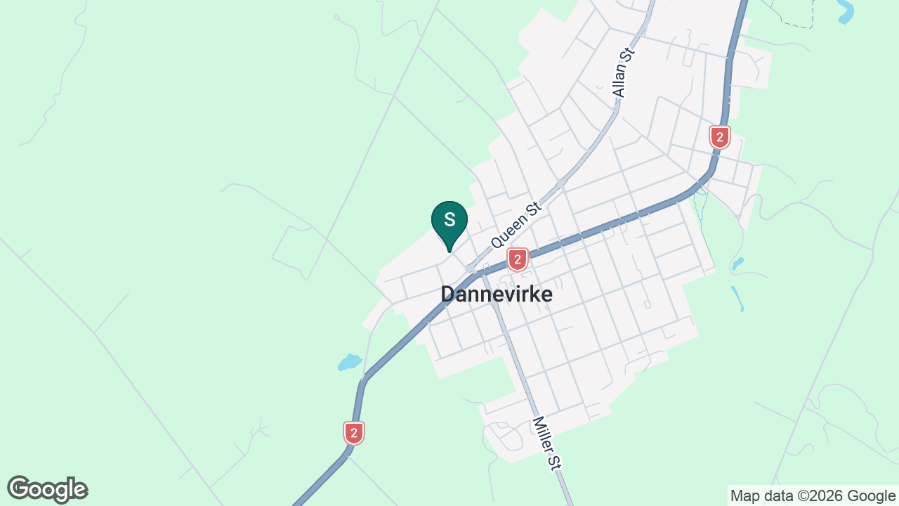 Dannevirke South School static school zone map