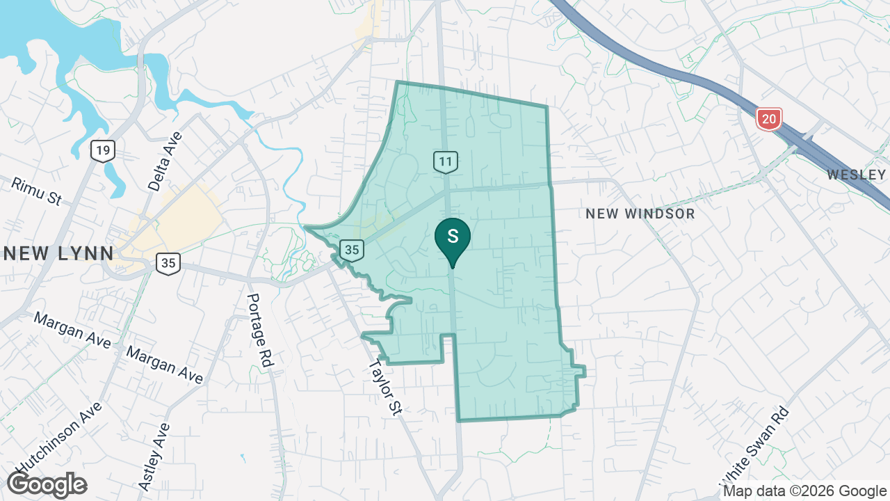 Glenavon School static school zone map
