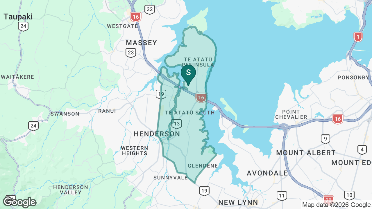 Rutherford College static school zone map