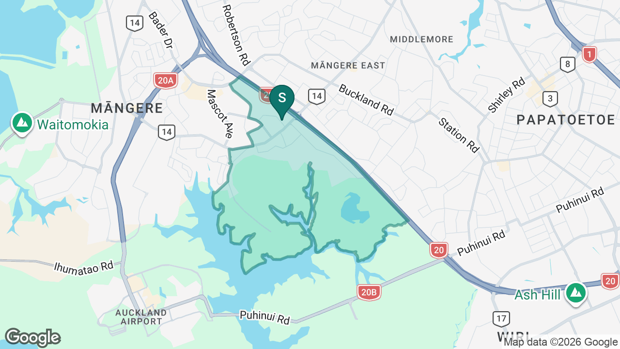 Jean Batten School static school zone map