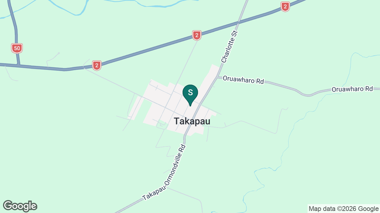 TKKM o Takapau static school zone map