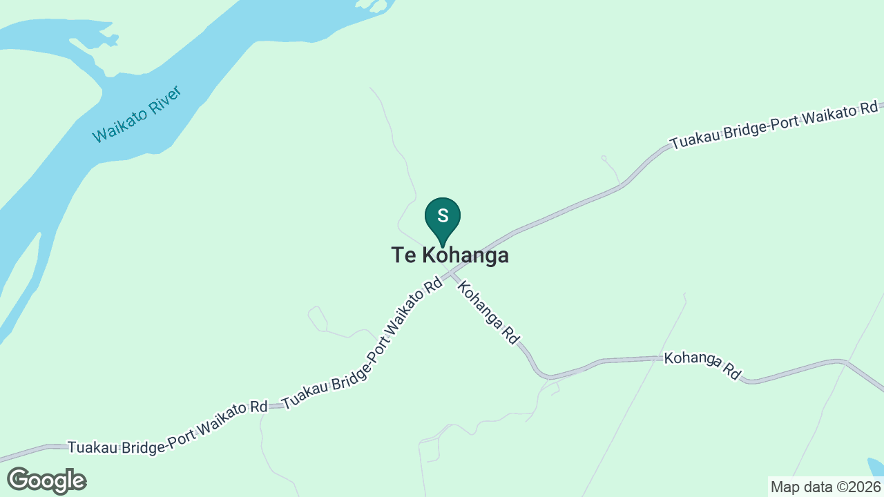Te Kohanga School static school zone map