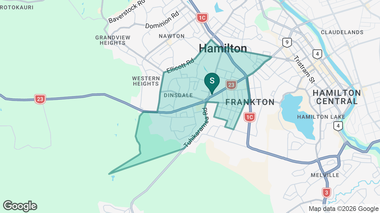 Frankton School static school zone map