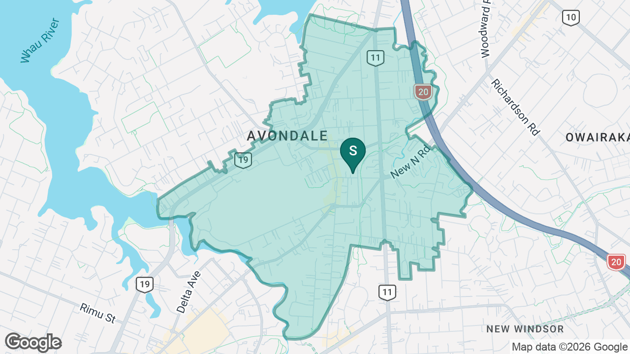 Avondale Primary School (Auckland) static school zone map