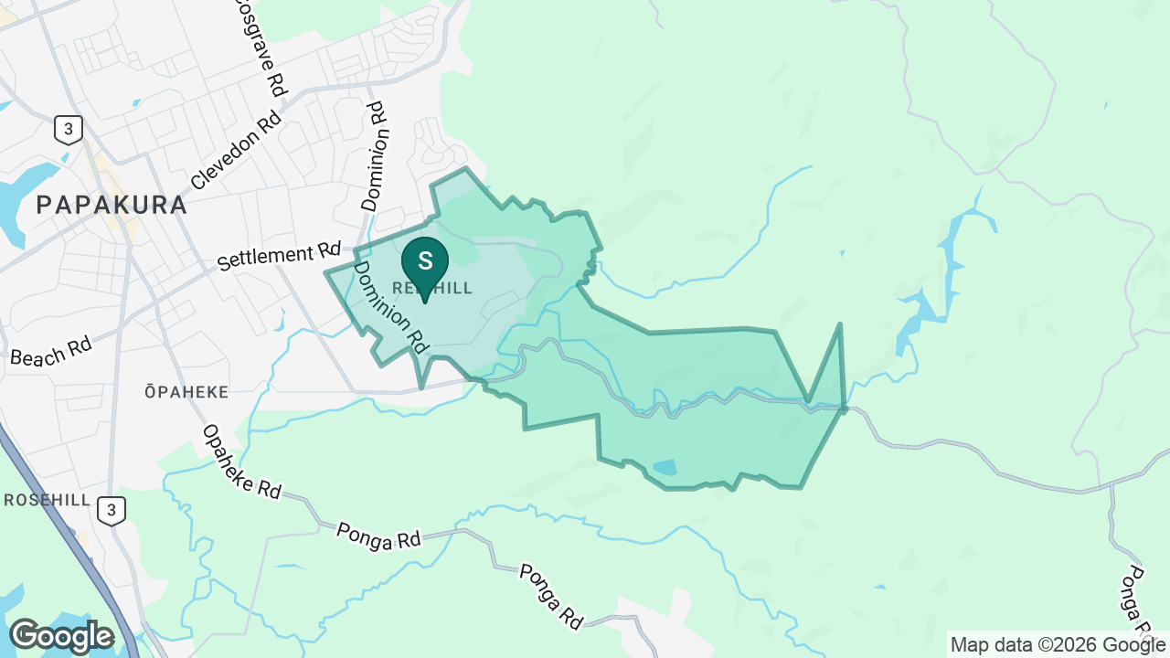 Redhill School static school zone map