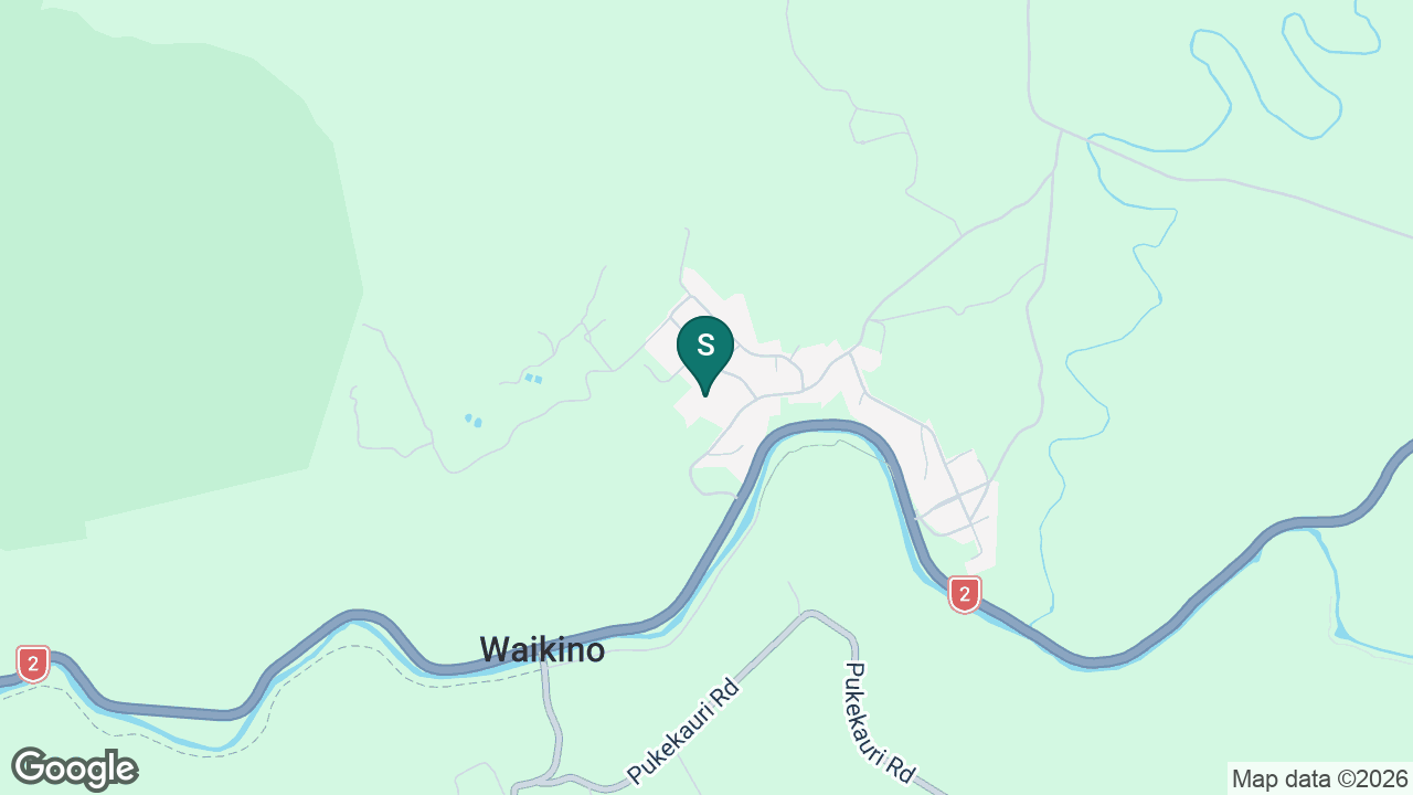 Waikino School static school zone map