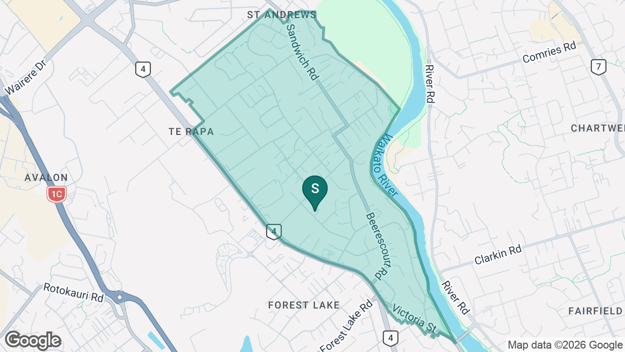 Vardon School static school zone map