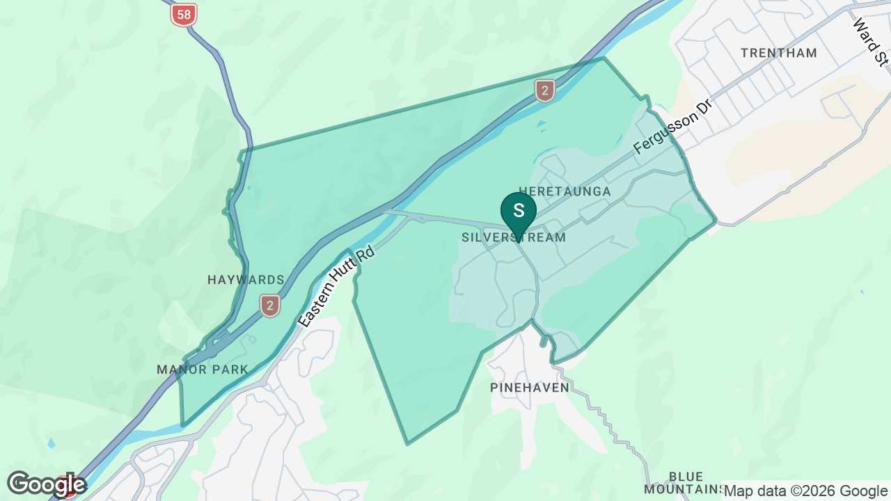 Silverstream School static school zone map