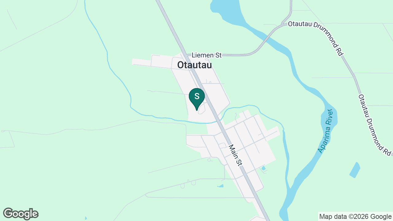 Otautau School static school zone map