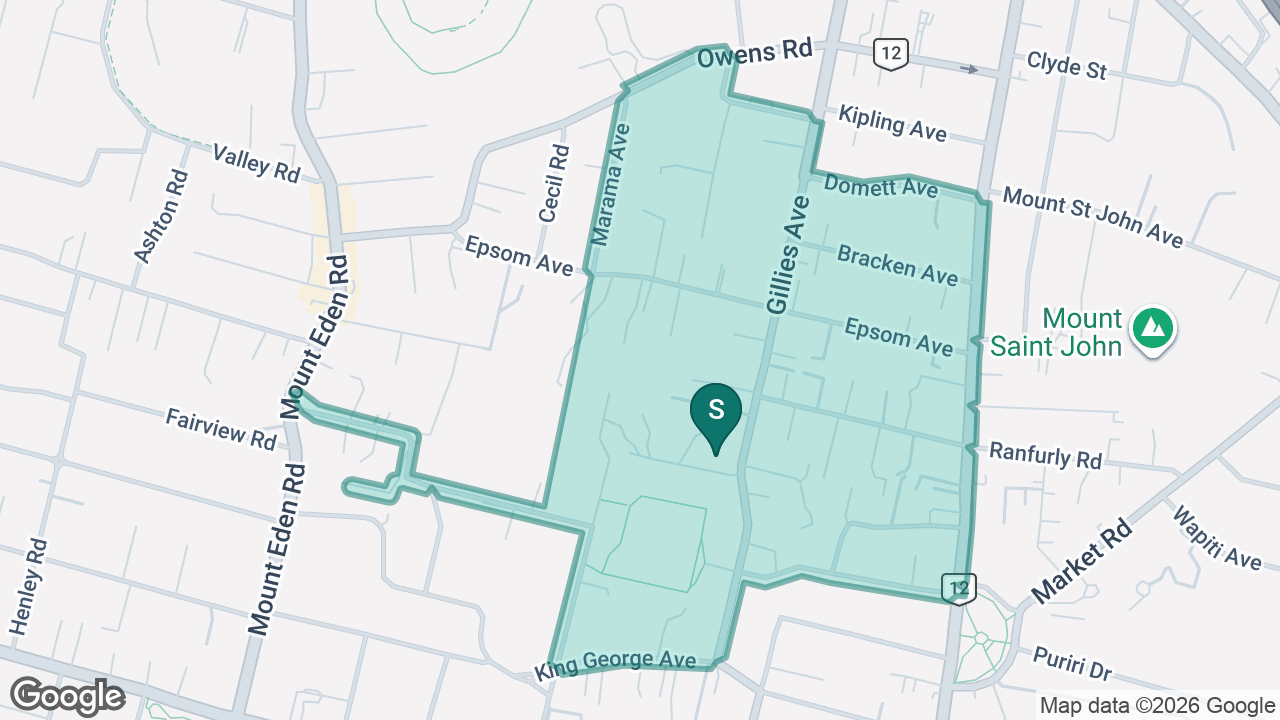 Kohia Terrace School static school zone map
