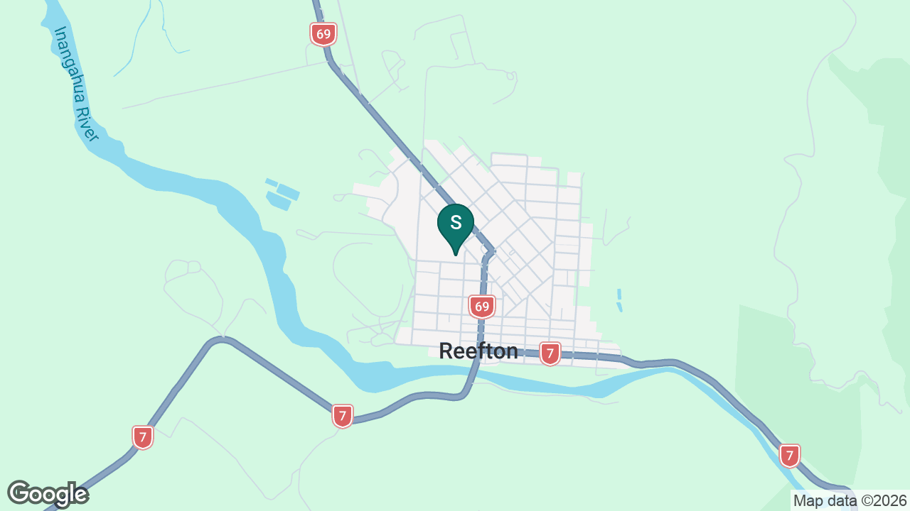 Reefton Area School static school zone map