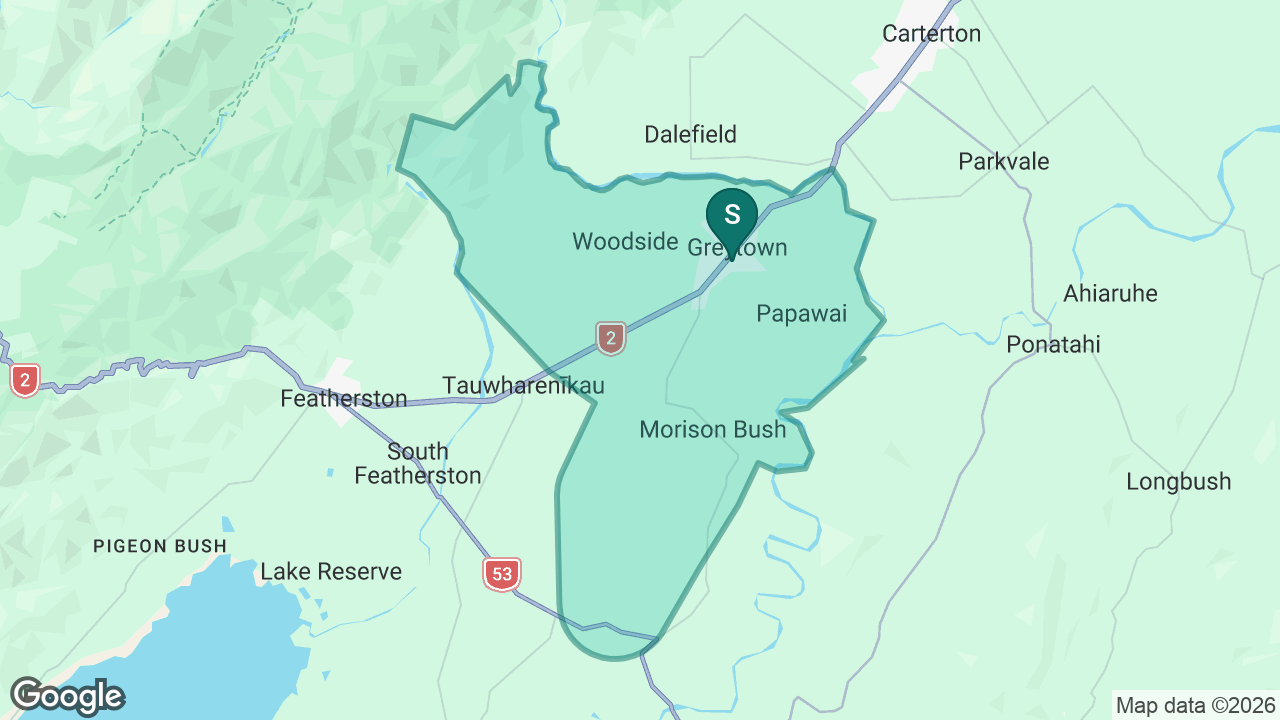 Greytown School static school zone map