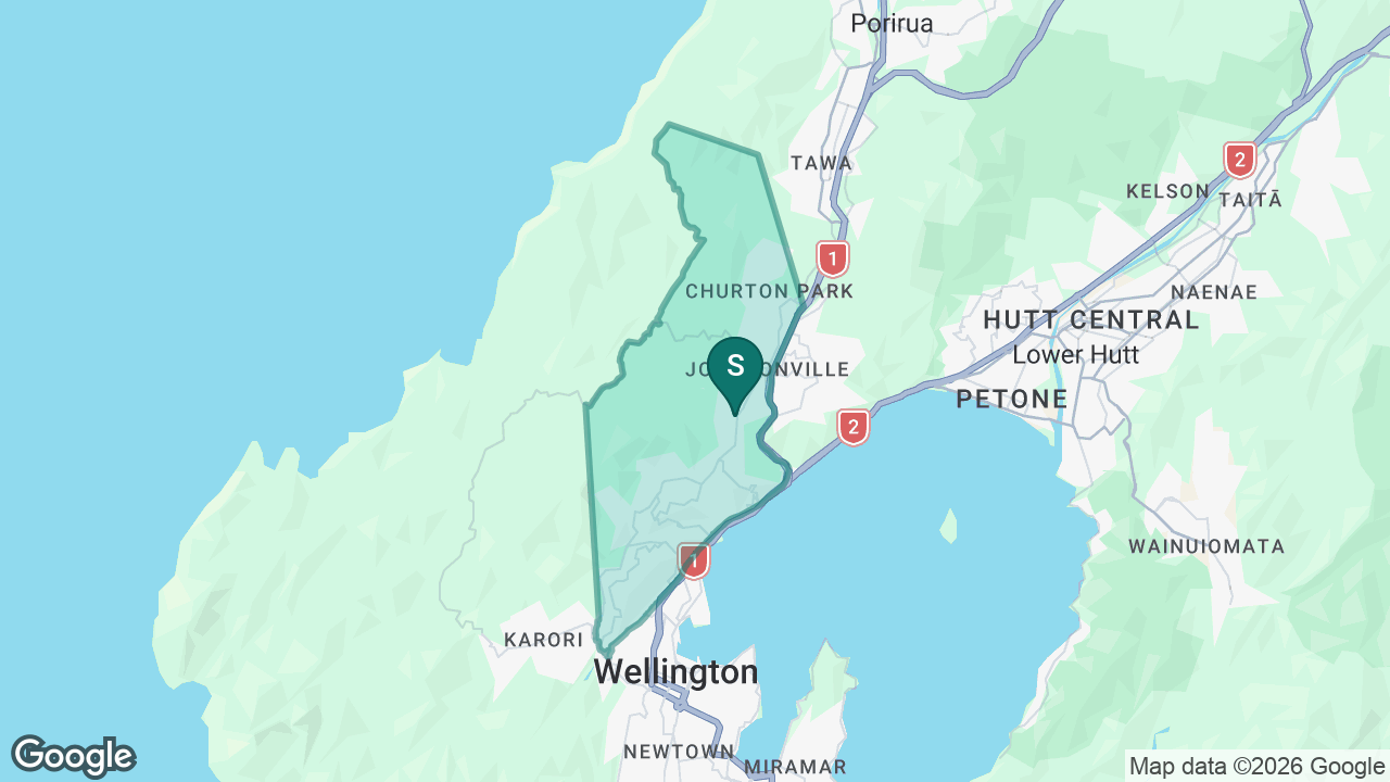 Onslow College static school zone map