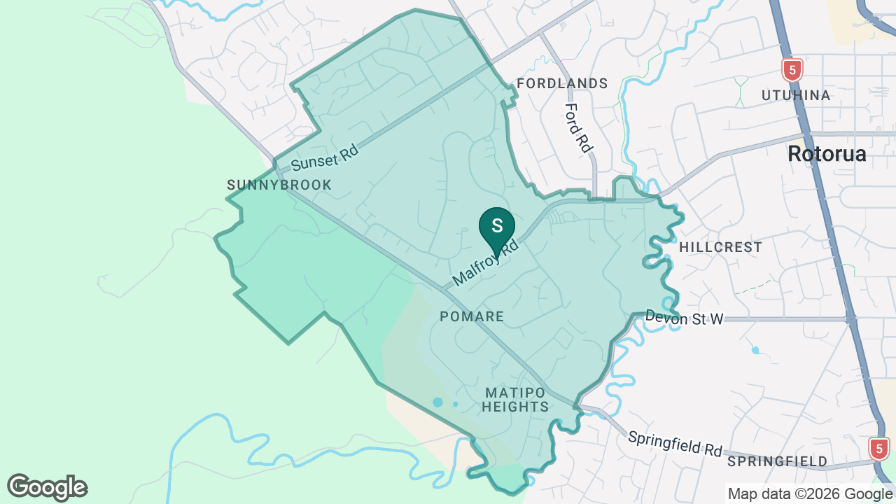 Westbrook School static school zone map