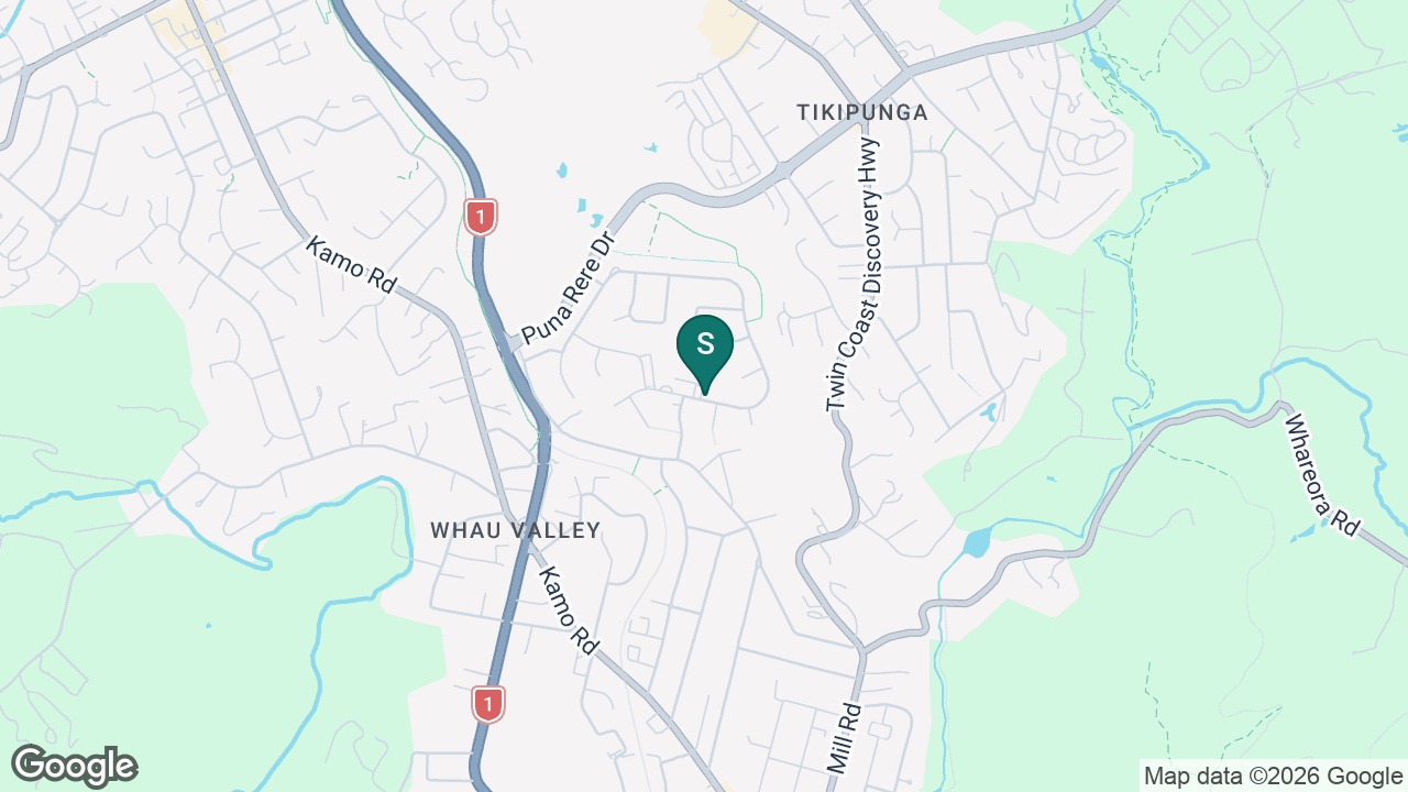 Te Kura O Otangarei static school zone map