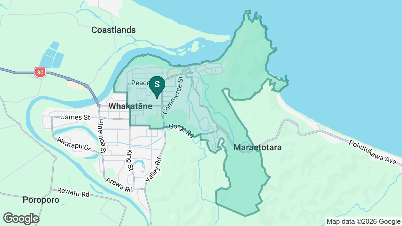Apanui School static school zone map