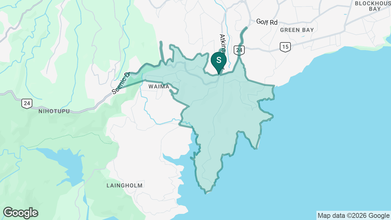 Titirangi School static school zone map