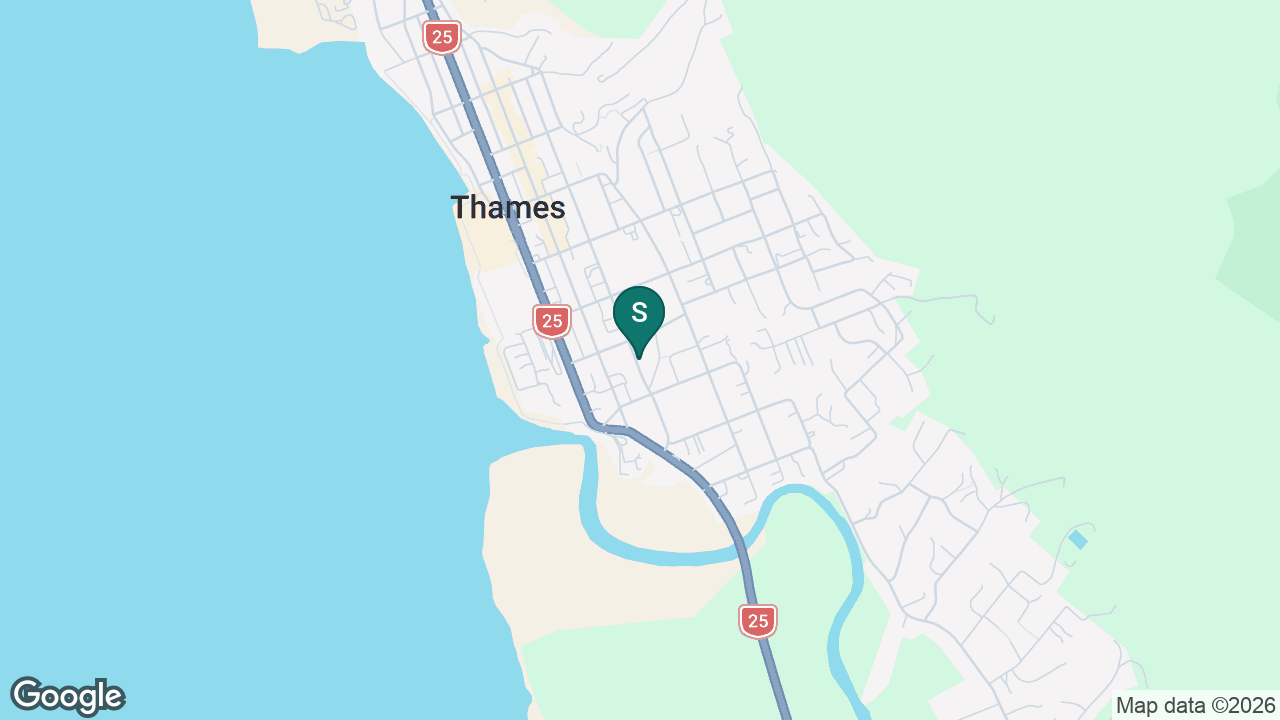 St Francis School (Thames) static school zone map