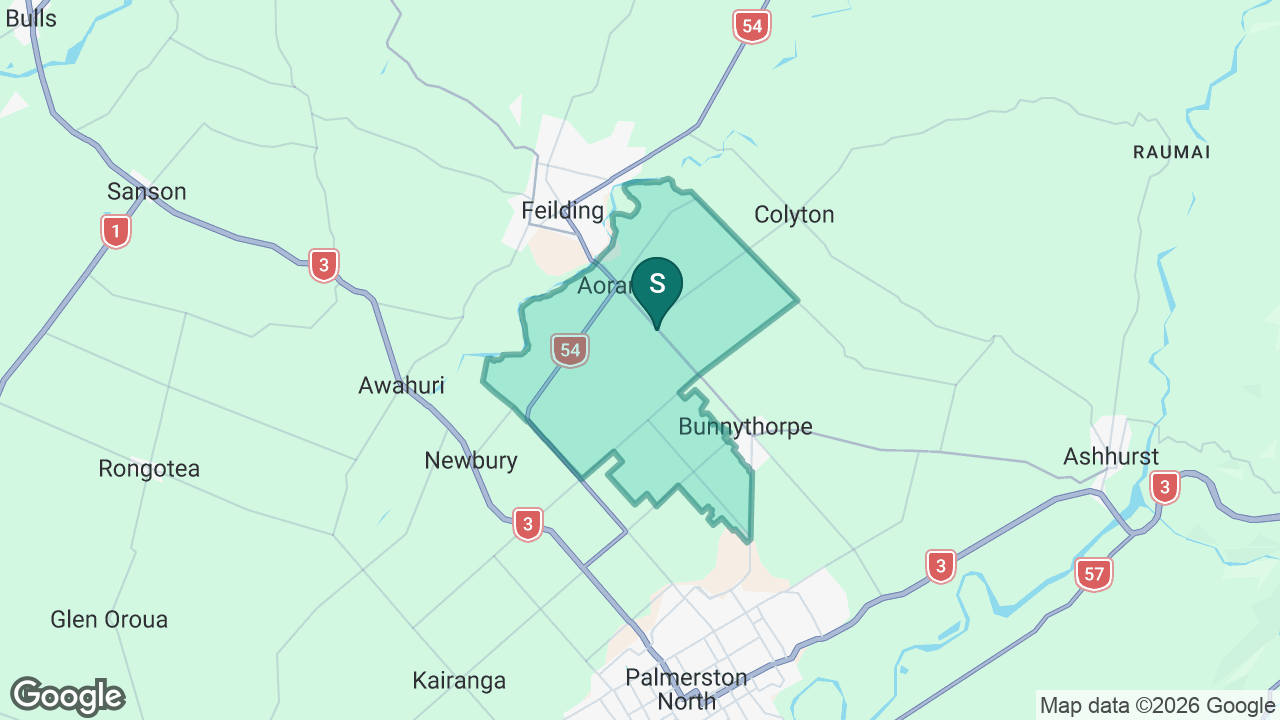 Taonui School static school zone map