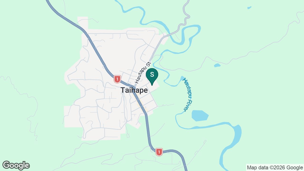 Taihape Area School static school zone map