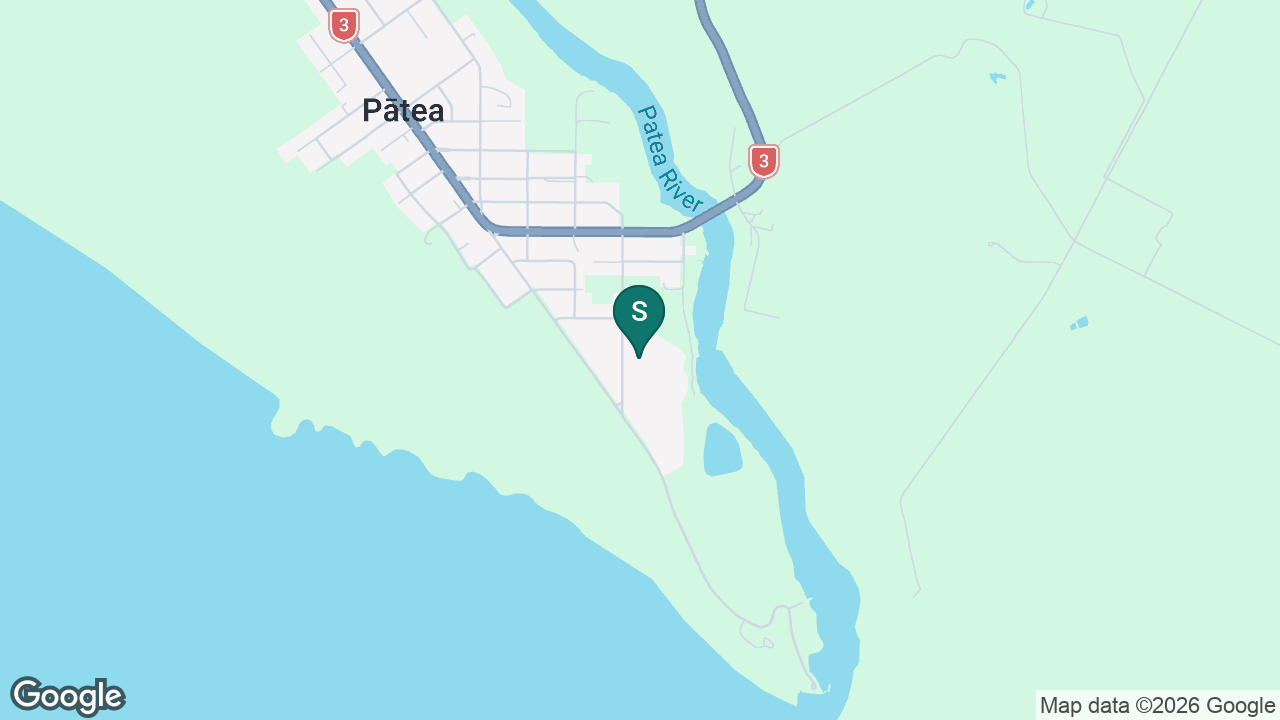 Patea Area School static school zone map
