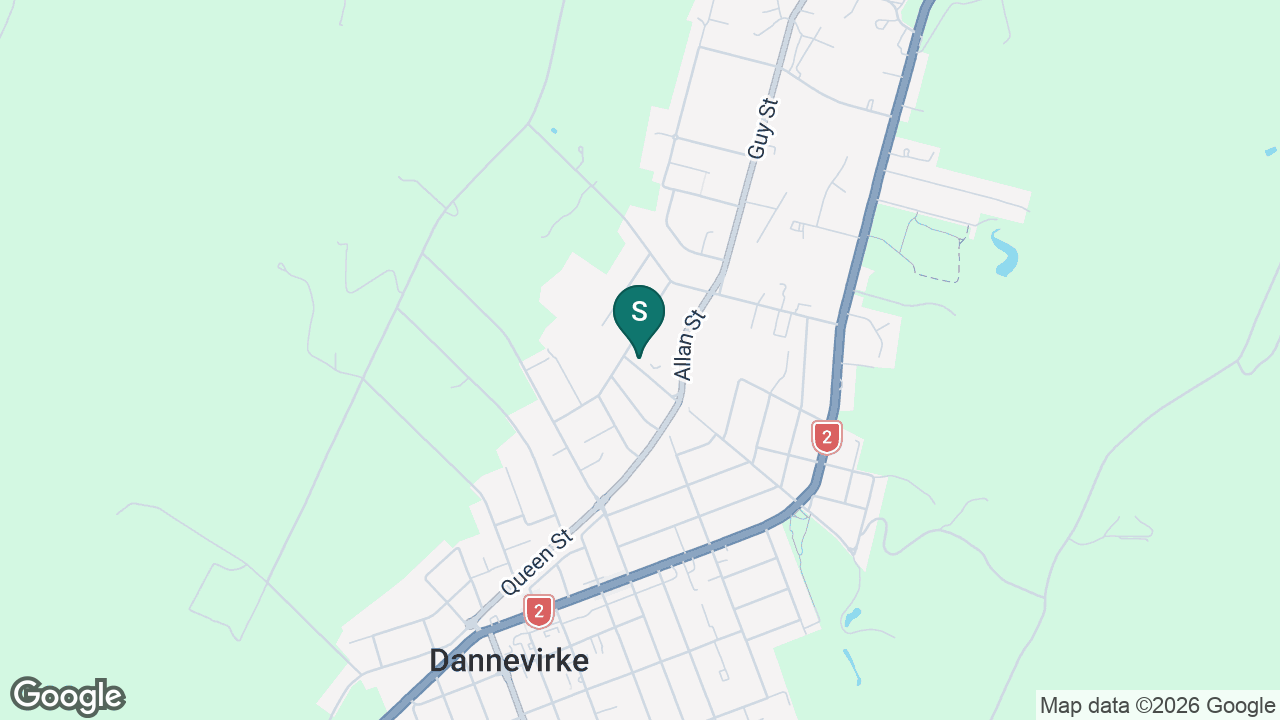 Dannevirke High School static school zone map