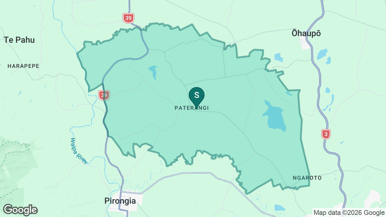 Paterangi School static school zone map
