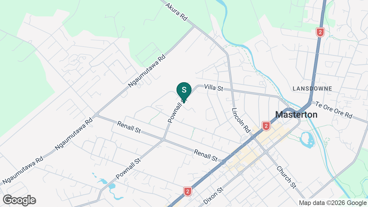 St Matthew's Collegiate (Masterton) static school zone map