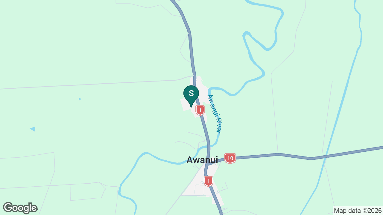 Awanui School static school zone map
