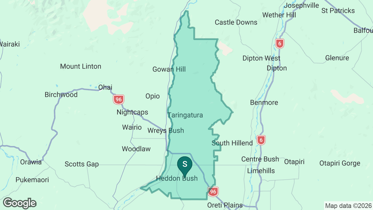 Heddon Bush School static school zone map