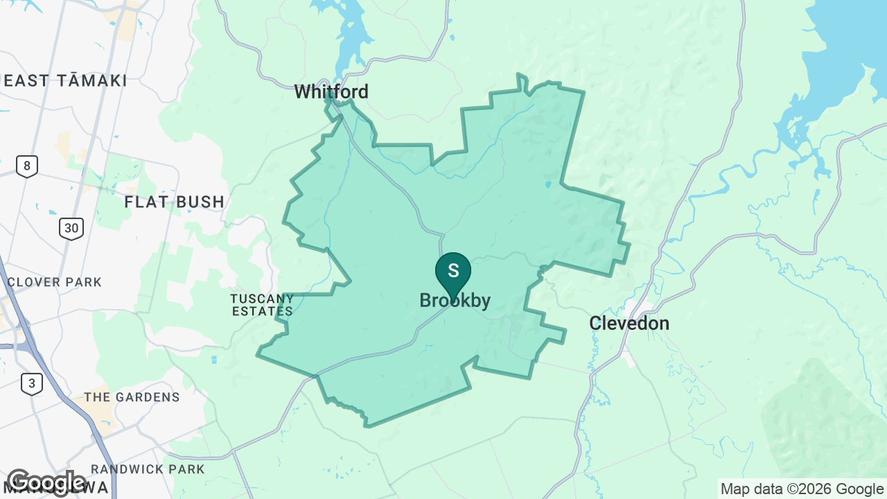 Brookby School static school zone map