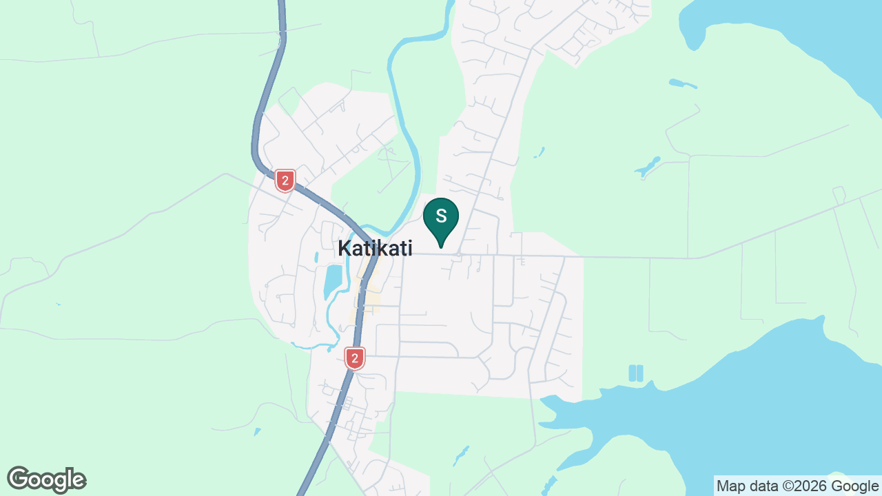 Katikati Primary School static school zone map