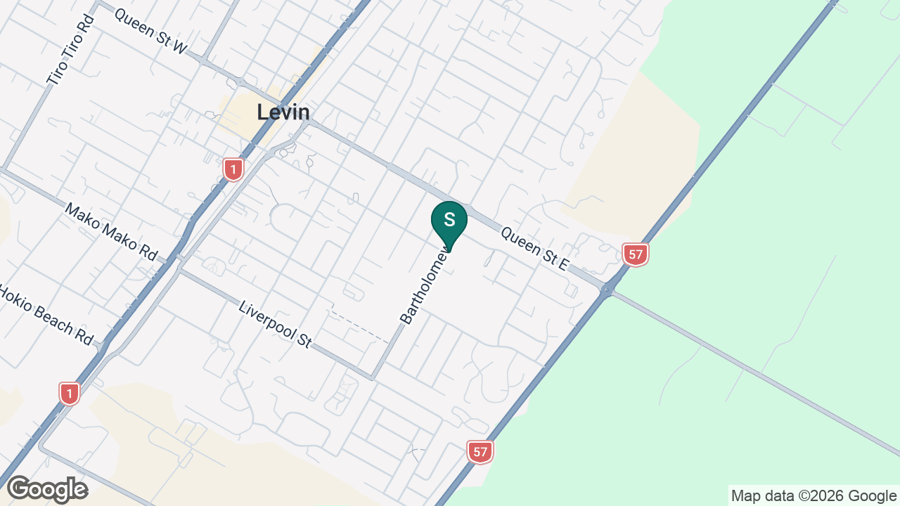 Levin East School static school zone map