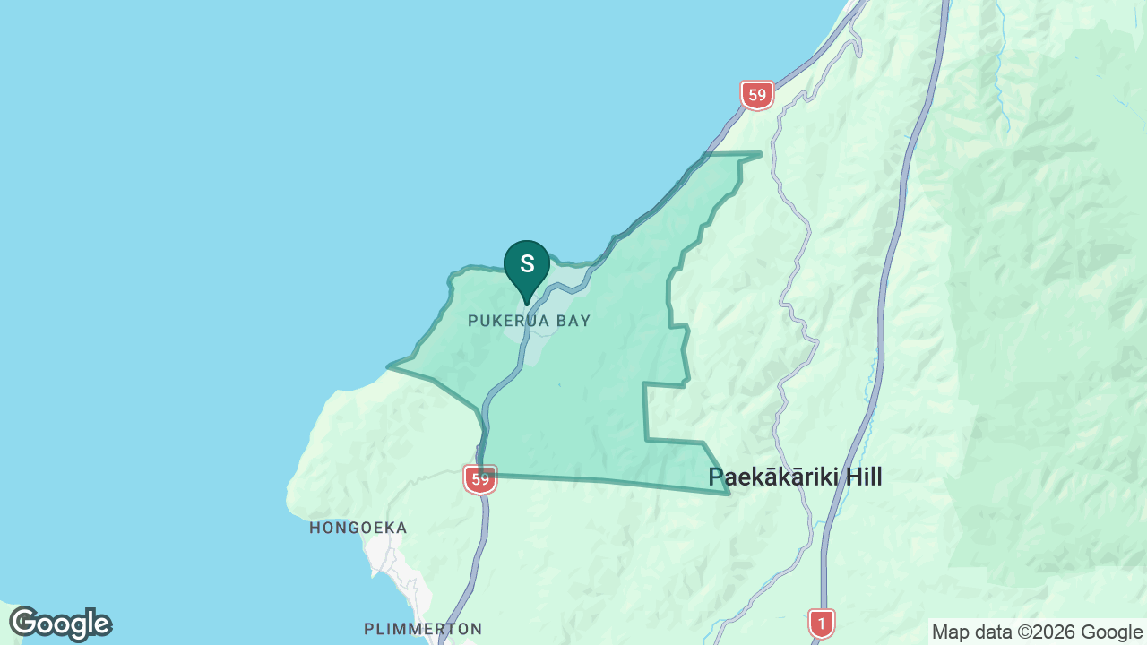 Pukerua Bay School static school zone map