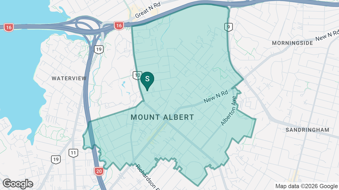 Gladstone School (Auckland) static school zone map