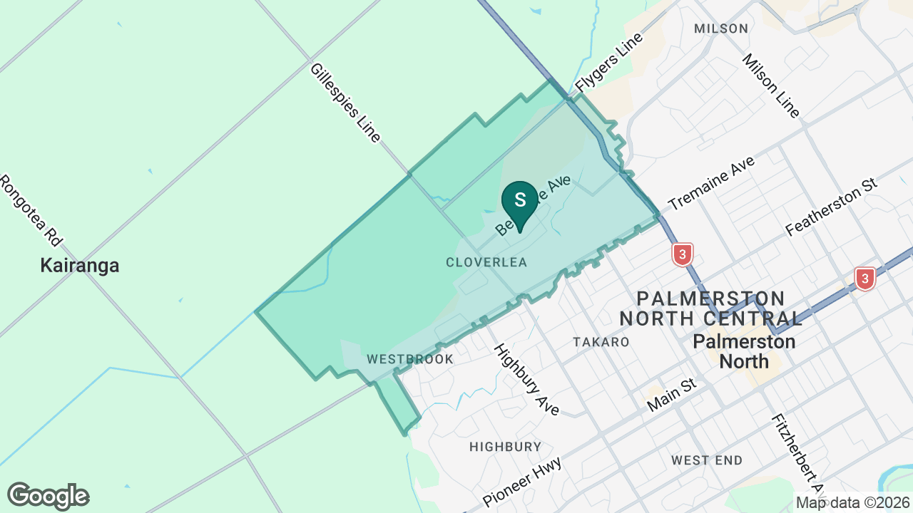 Cloverlea School static school zone map