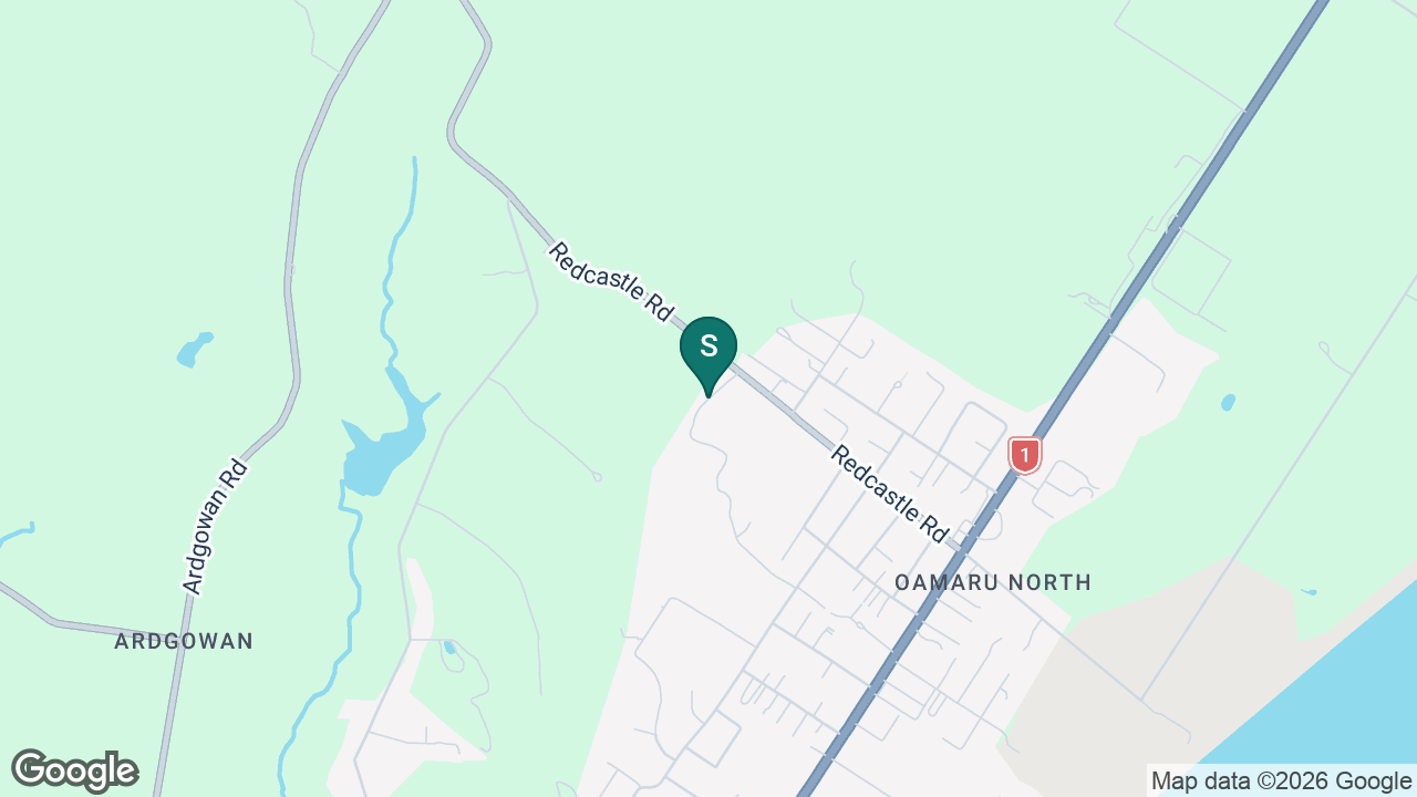 St Kevins College (Oamaru) static school zone map