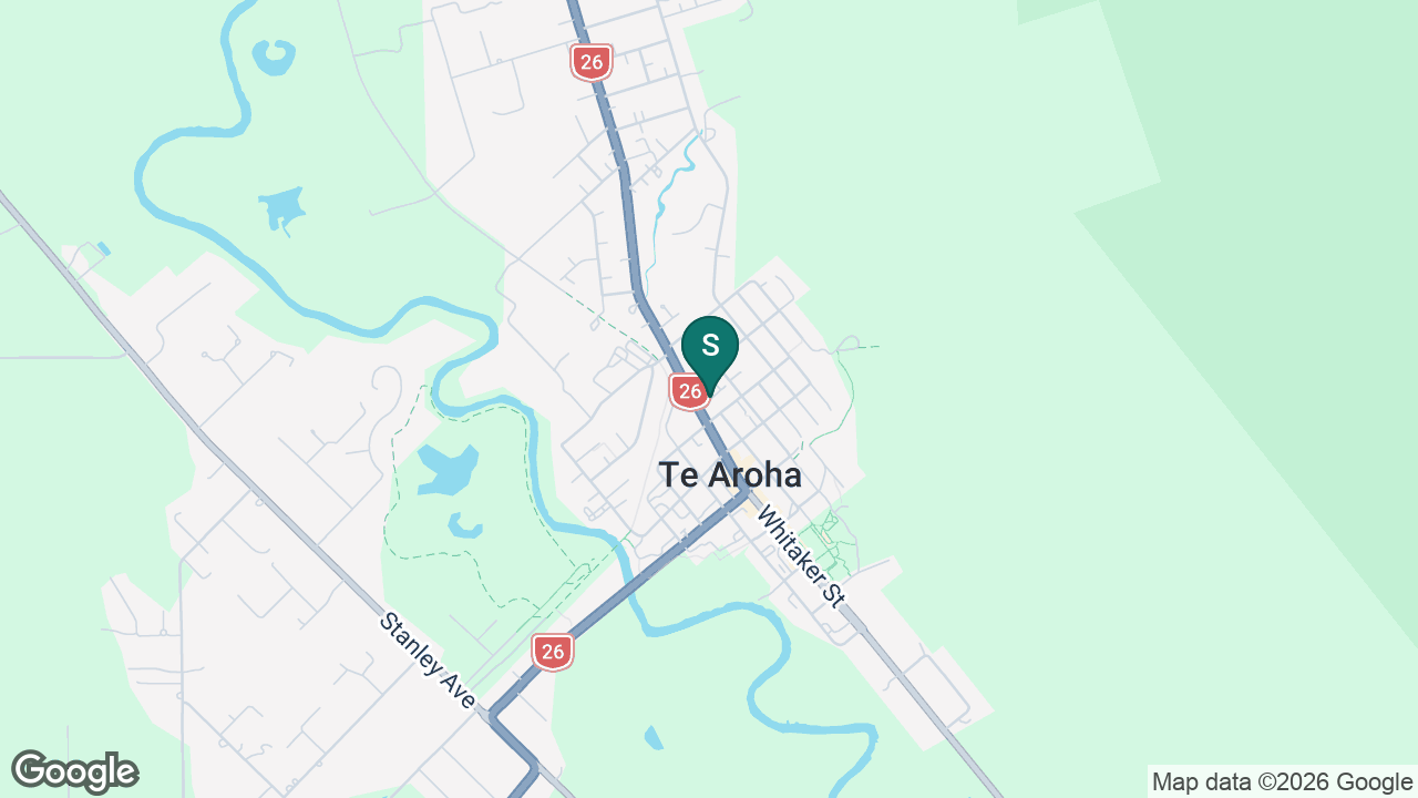 St Joseph's Catholic School (Te Aroha) static school zone map
