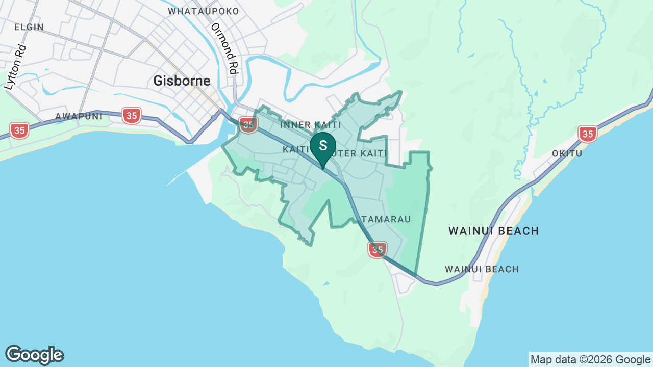 Kaiti School static school zone map