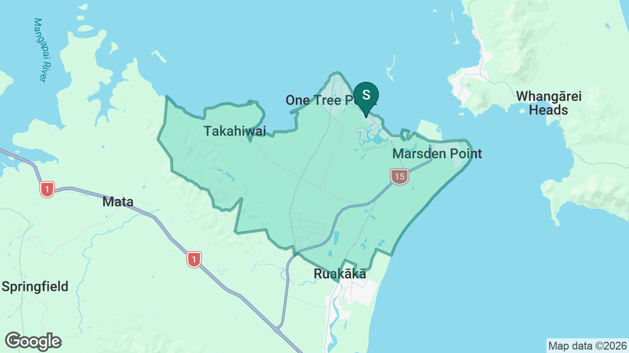 One Tree Point School static school zone map