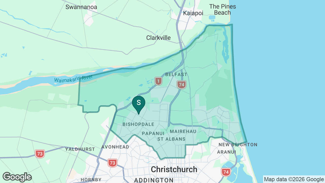 Emmanuel Christian School static school zone map