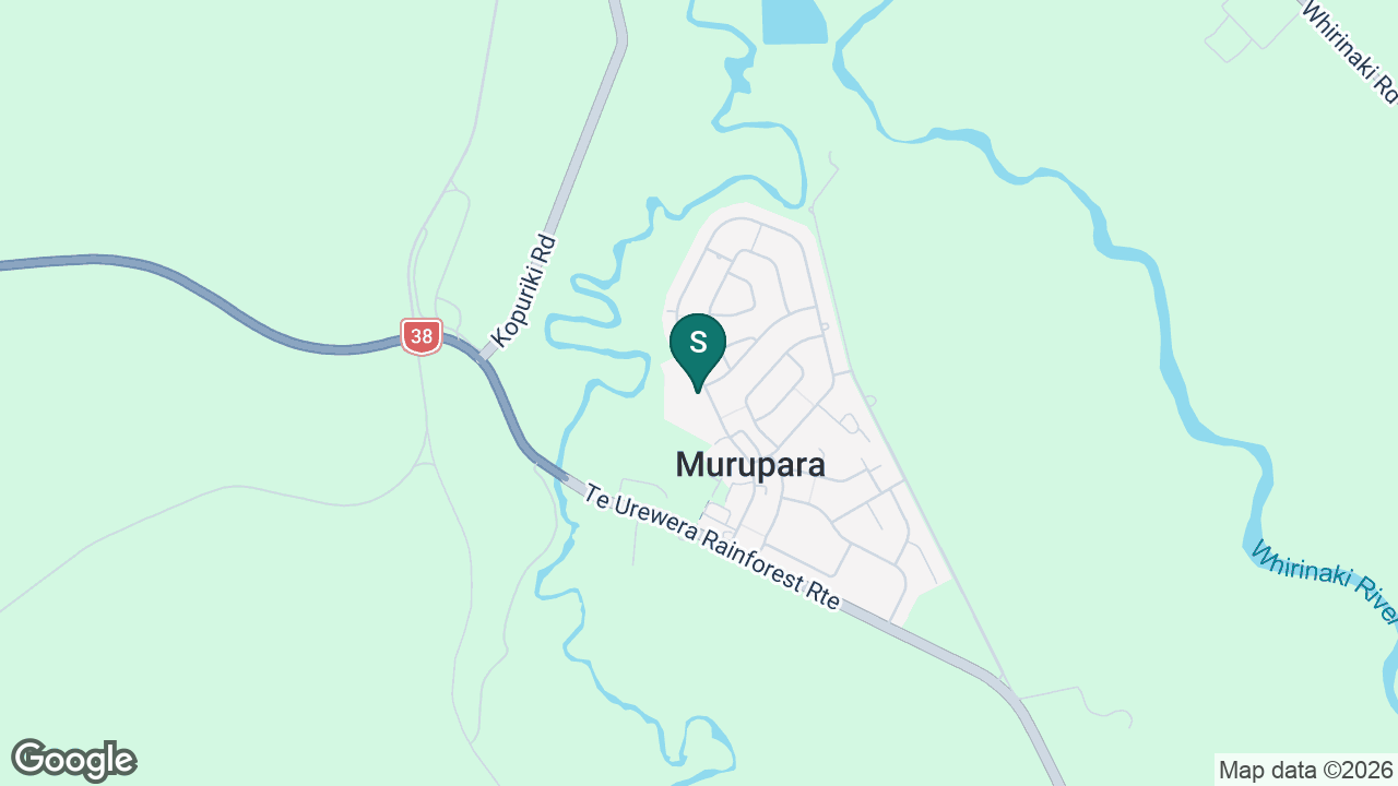 Murupara Area School static school zone map