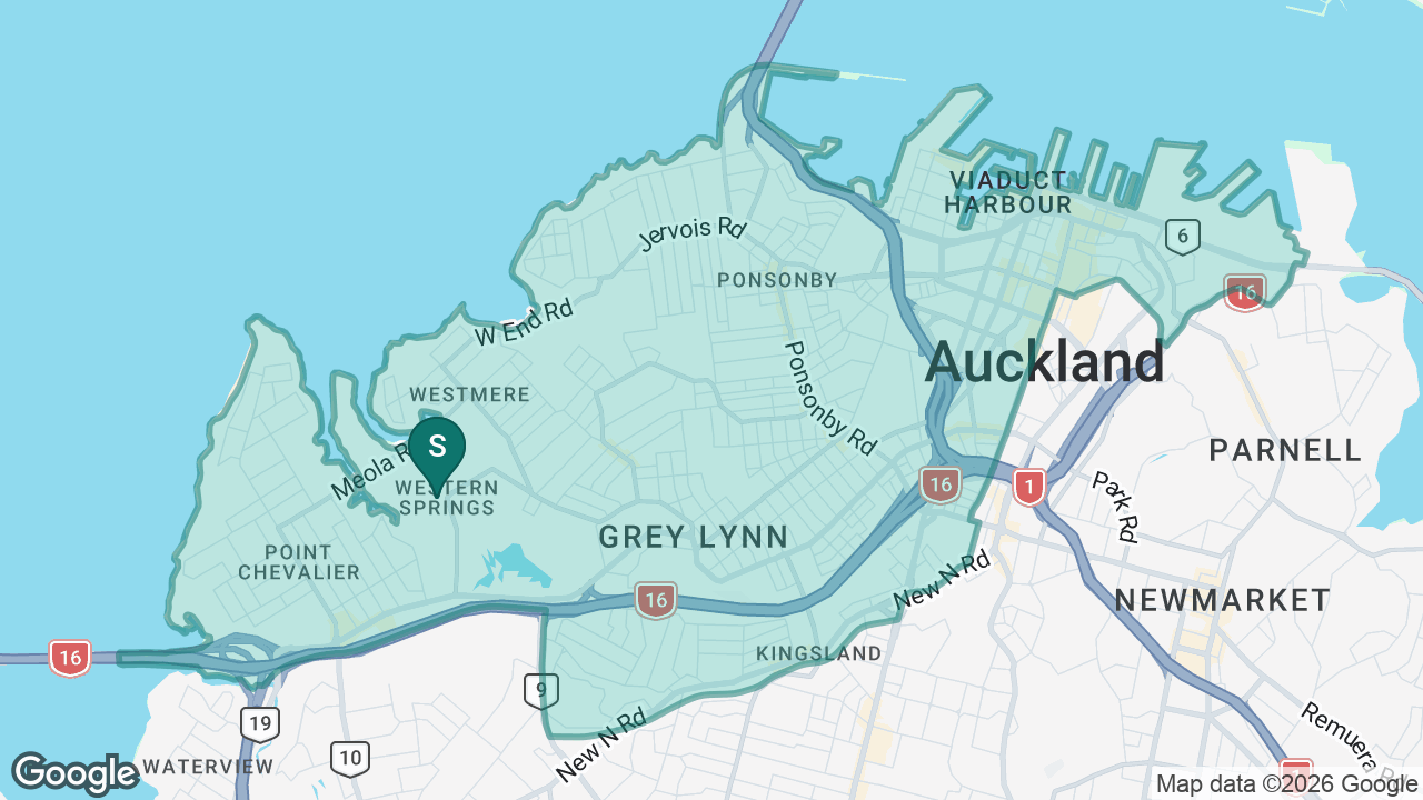 Western Springs College-Ngā Puna o Waiōrea static school zone map