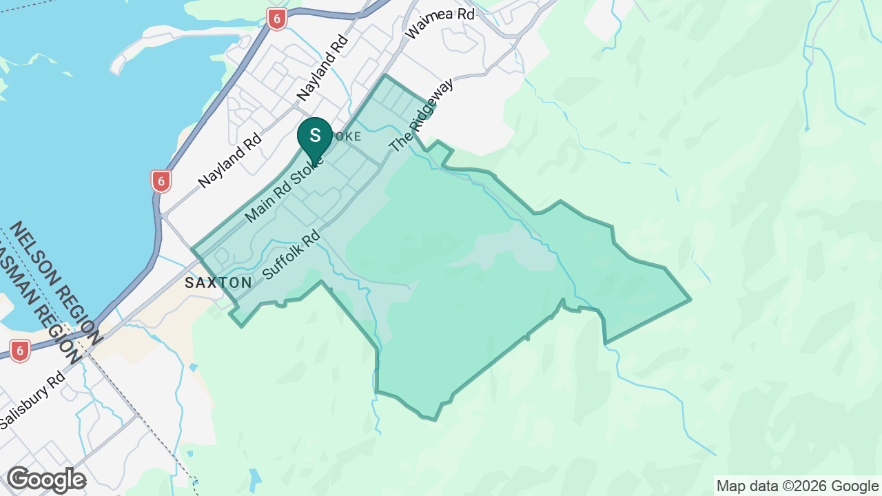Stoke School static school zone map
