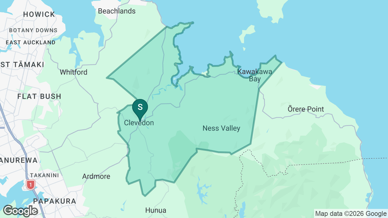 Clevedon School static school zone map