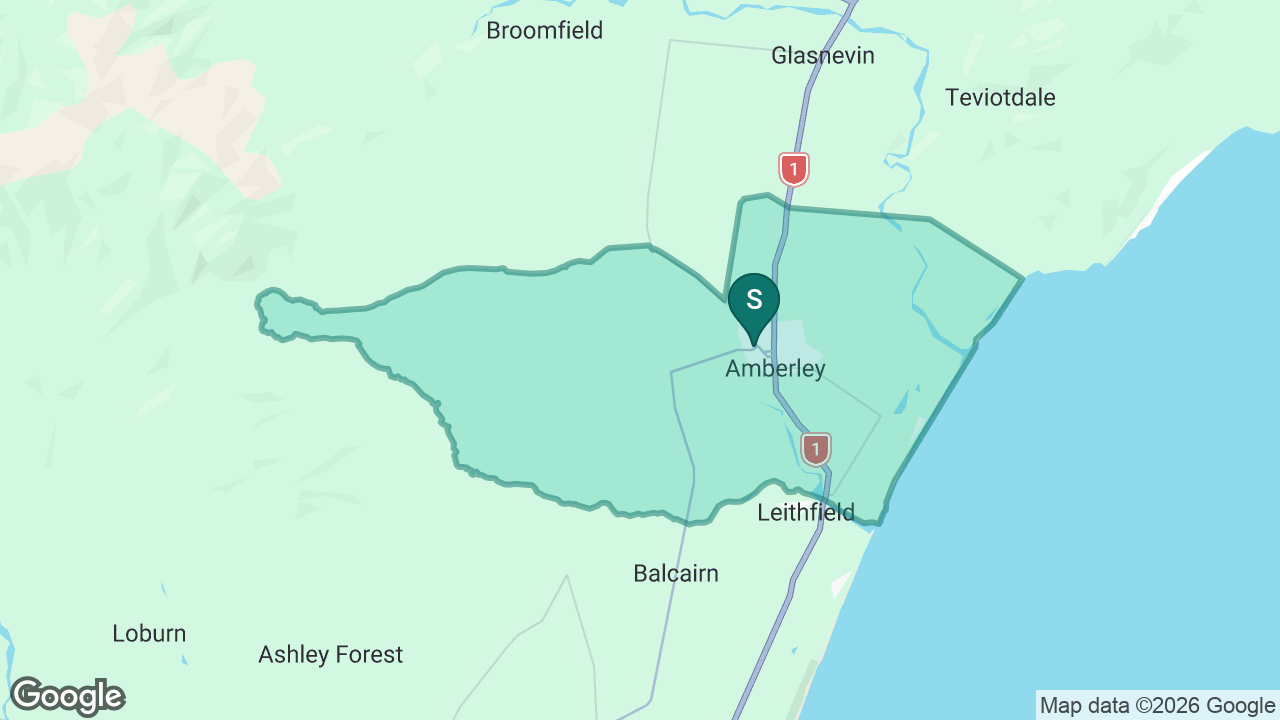 Amberley School static school zone map