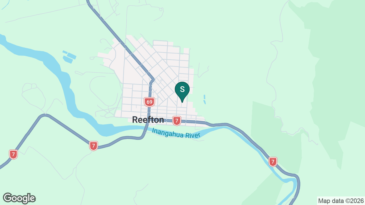 Sacred Heart School (Reefton) static school zone map