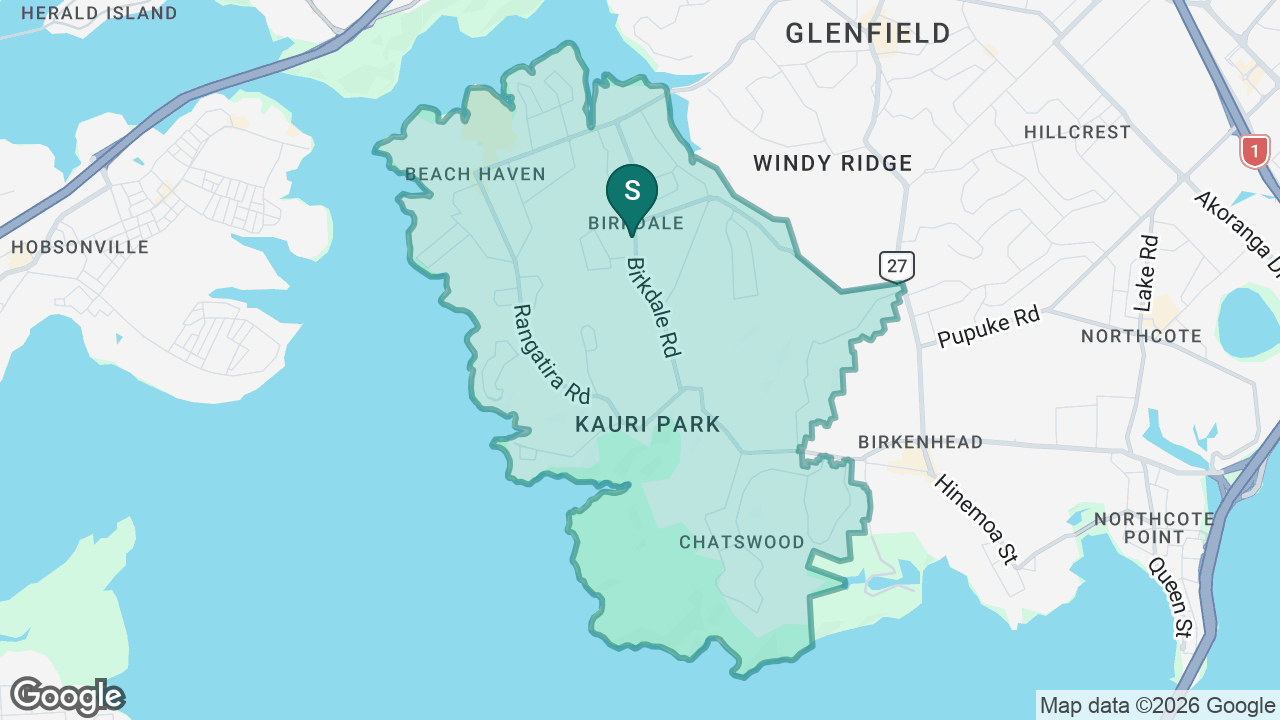 Birkdale Intermediate static school zone map
